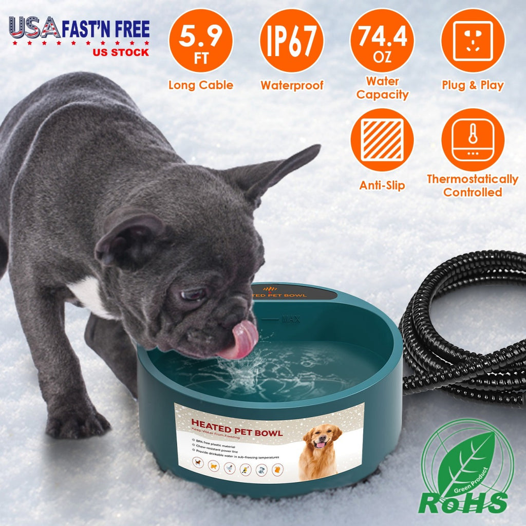 Winter Heated Pet Water Bowl